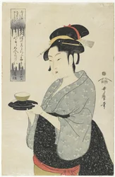Naniwaya Teahouse Garçonete Okita, 1793